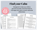 Manic Episode Self-Care Journal, Affirmations & Grounding (Digital Download)