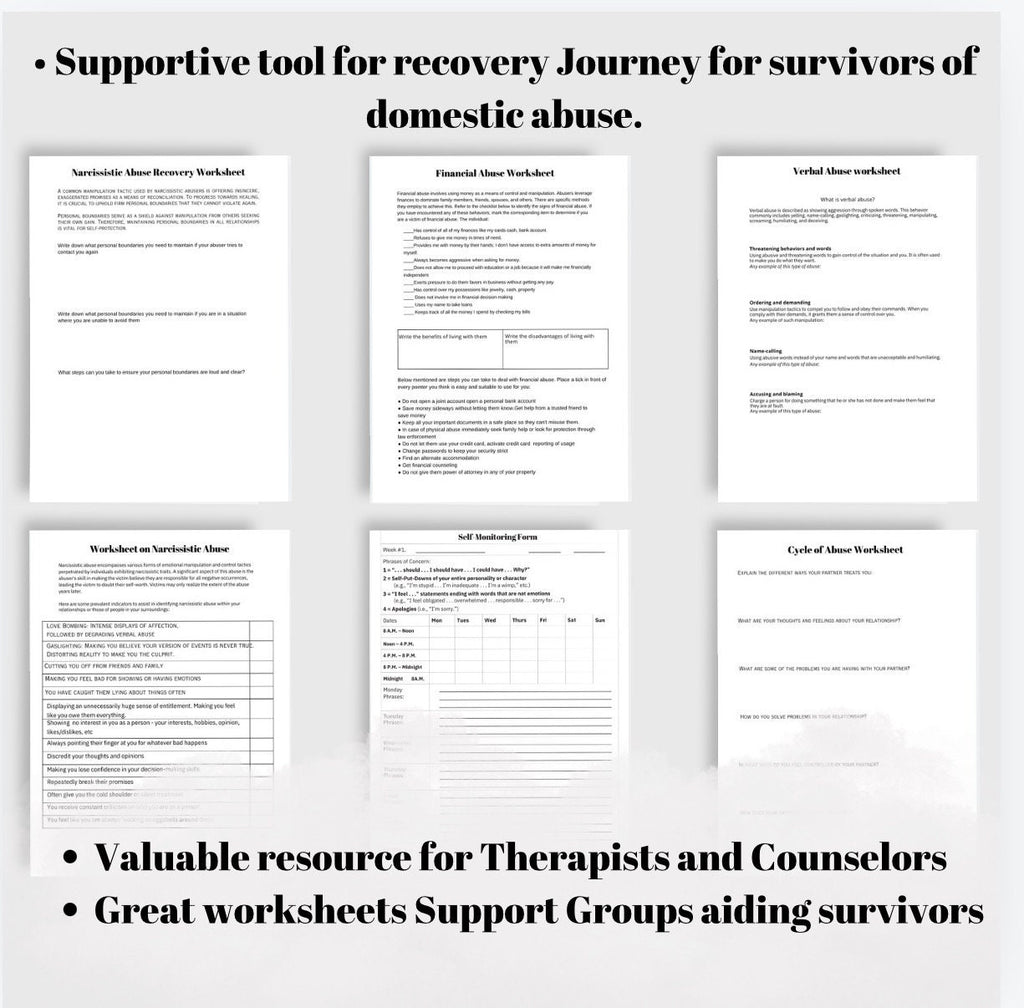 Domestic Abuse Recovery Workbook: Healing from Toxic Relationships (PDF)