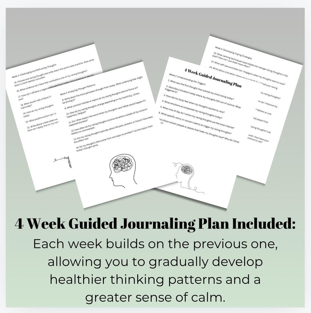Negative Thoughts Workbook: Mindset Restructuring, Anxiety Relief (PDF)