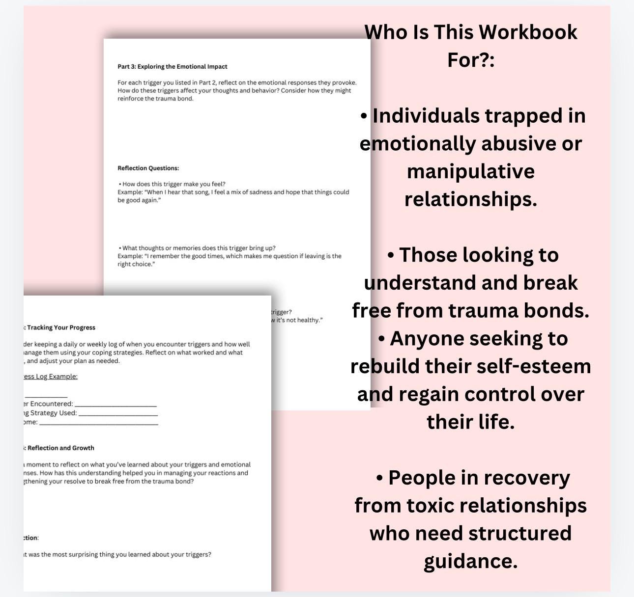 Trauma Bonding Understanding and Overcoming Trauma Bond Recovery Workbook