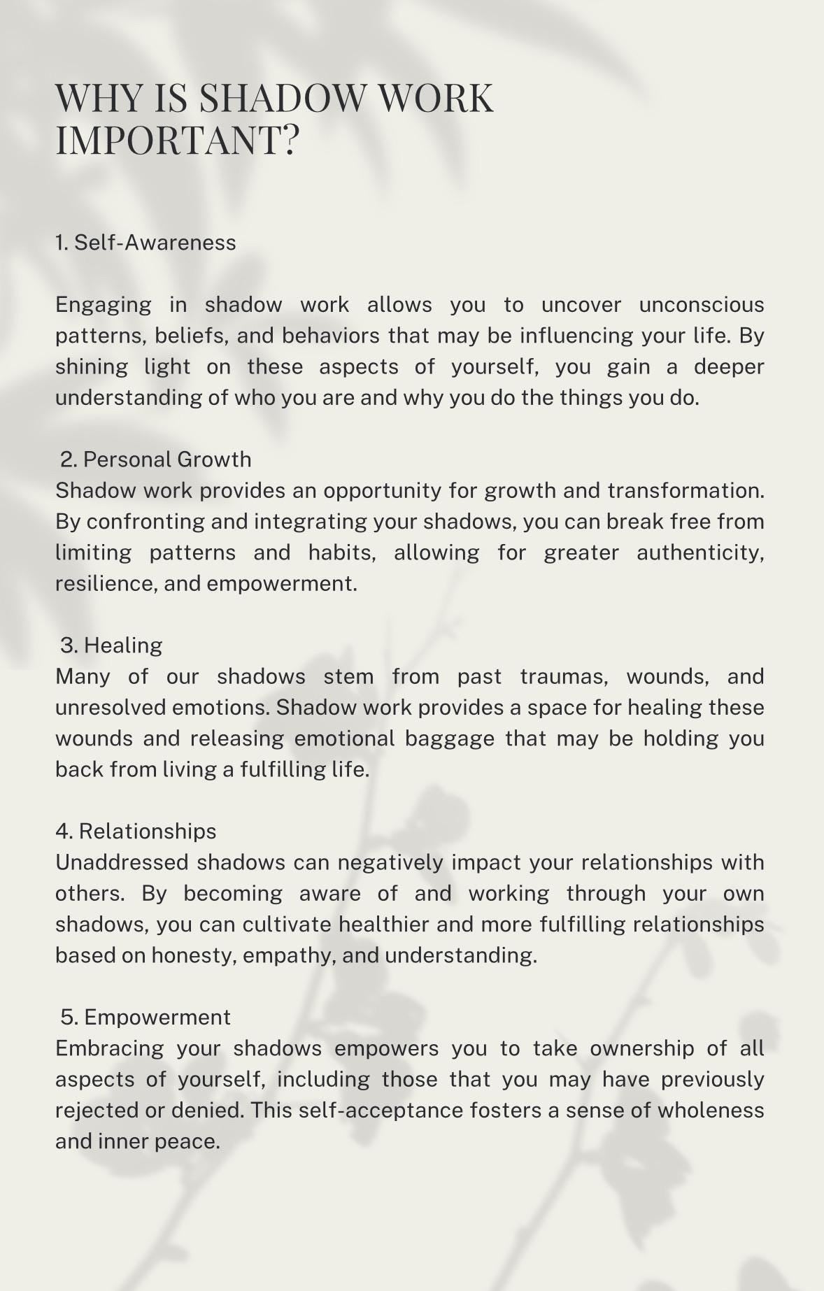 Shadow Work Journal & Workbook | Guided Prompts, Healing (Digital Download)