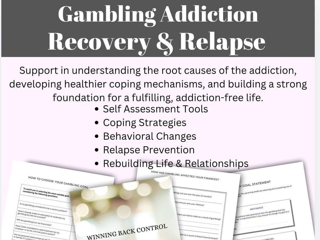 Gambling Addiction Recovery Workbook: Relapse Prevention (PDF)