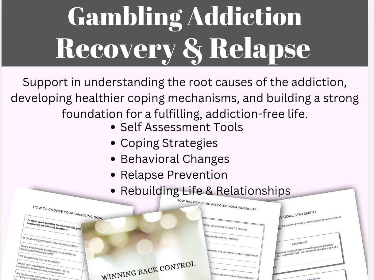 Gambling Addiction Recovery Workbook: Relapse Prevention (PDF)
