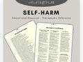 Self-Harm Alternatives Worksheet: 50 Journal Prompts (Therapist Tool)