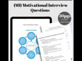 Motivational Interviewing Questions MI for Addiction and Substance Abuse Worksheets Therapist Toolkit Therapy Guide