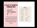 Vagus Nerve Stimulation Therapy Menu, Polyvagal Theory Resource (Digital Download)