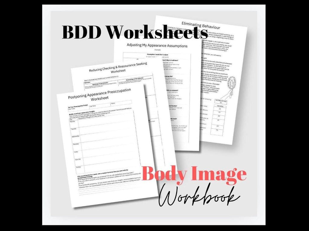 Body Dysmorphia Workbook | CBT Therapy Tool (PDF)