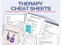 Therapy Cheat Sheets Bundle | Session Scripts, CBT Exercises (PDF)