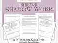 Gentle Shadow Work Journal: Inner Child Healing Workbook (Digital Download)