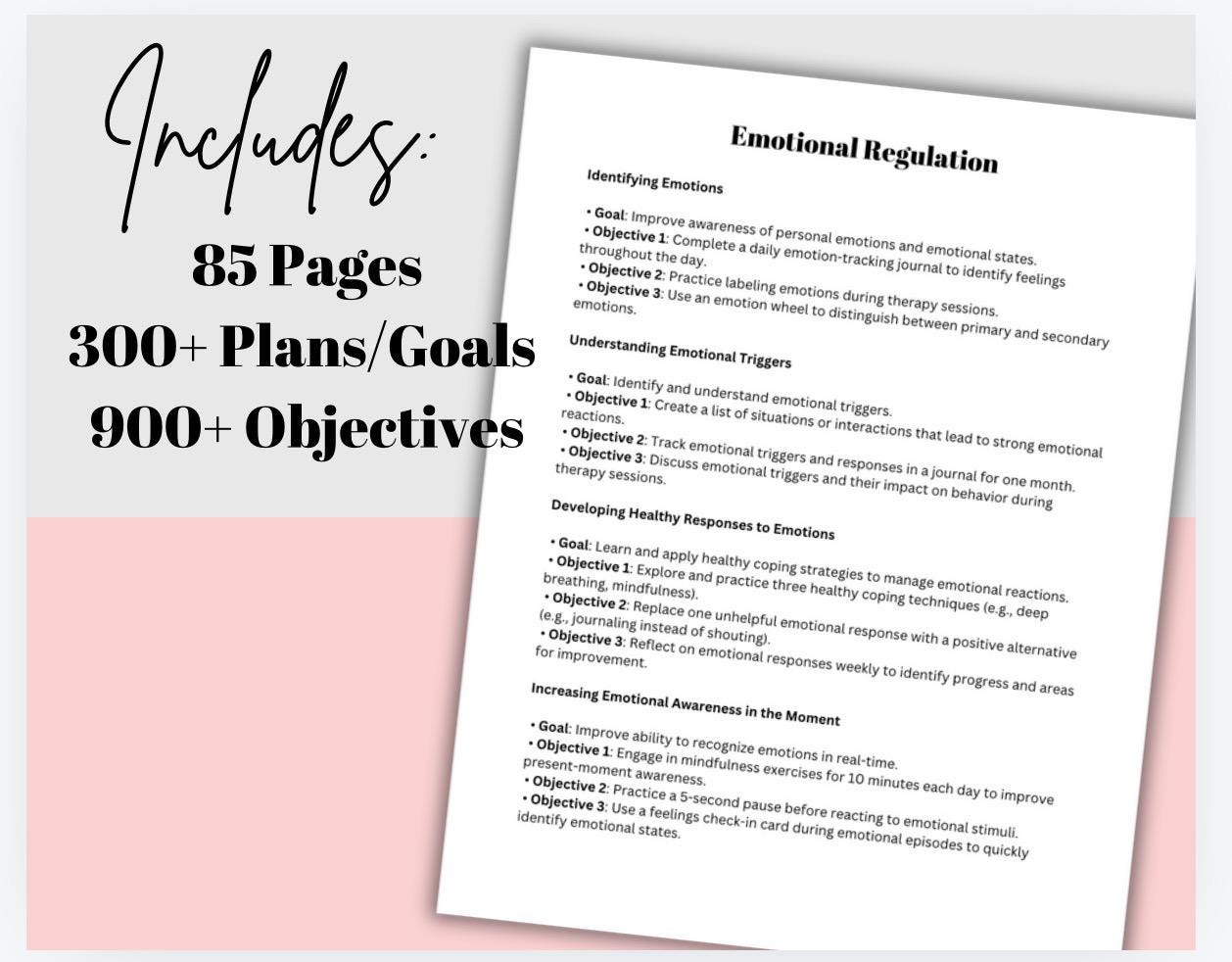 Therapy Goal Setting: Treatment Plans & Objectives (85 Pages) (PDF)