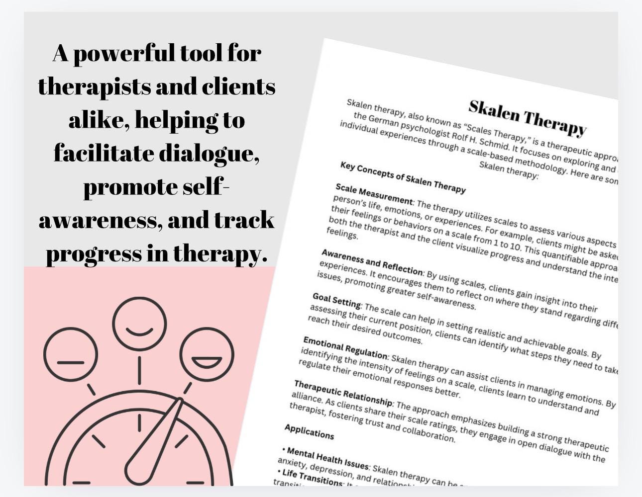 Therapy Scaling Questions: Solution-Focused Prompts (Digital Download)
