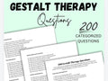 Gestalt Therapy Questions Personal Growth Tool Gestalt Psychotherapy Cheat Sheet
