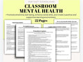 Kids Mental Health in the Classroom Teacher Support Parent Resource Social Skills Reference Educational Guide