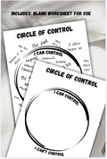 Circle of Control Worksheet, Group Therapy Tool (Digital Download)