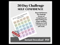 Self-Confidence Challenge: 30-Day Printable Growth Tool (Digital Download)