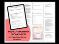 Body Dysmorphia Workbook & Worksheets, Positive Body Image (PDF)