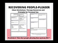 People Pleaser Recovery Printable Therapy Tool Emotional Regulation Therapist Resource Boundaries Exercise
