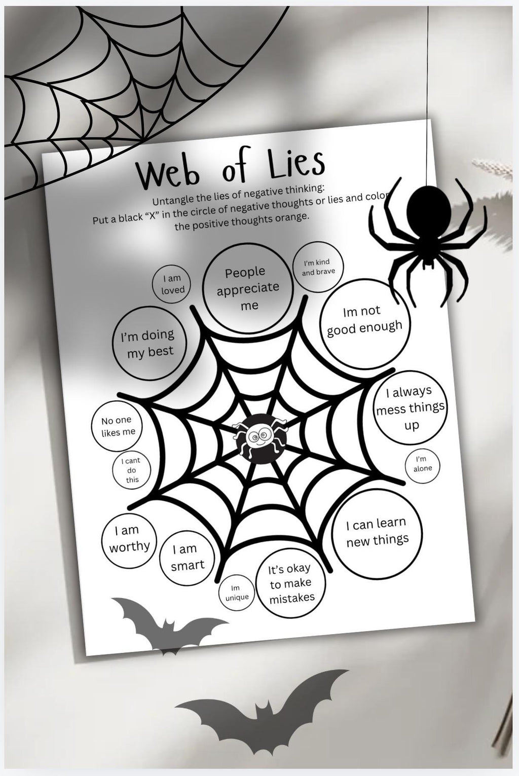 Children’s Halloween Mental Health Activity Sheets Spooky Theme For Kids