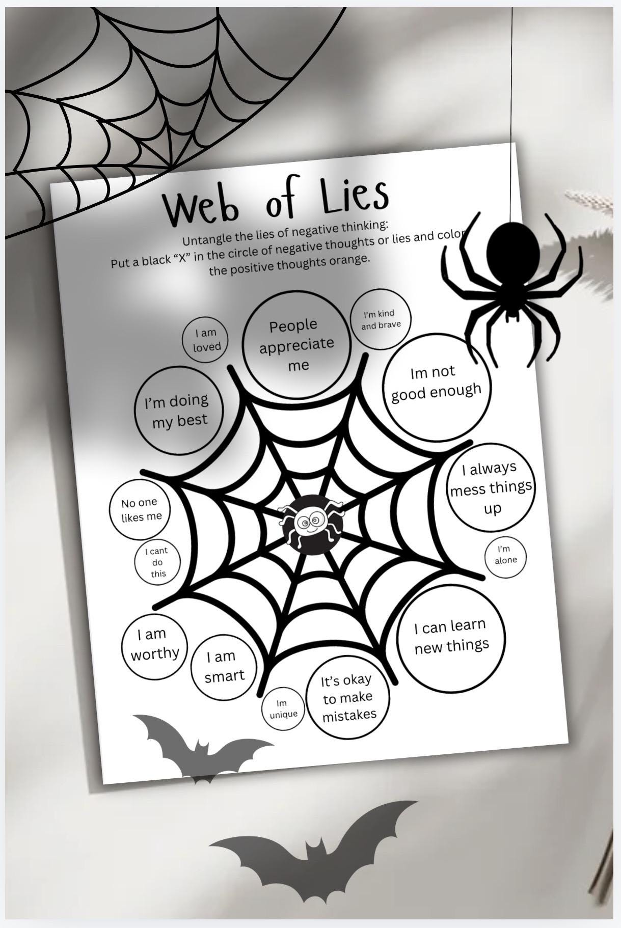 Children’s Halloween Mental Health Activity Sheets Spooky Theme For Kids