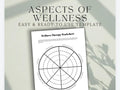 Wellness Wheel Worksheet: Therapy Toolkit for Self-Care (Digital Download)