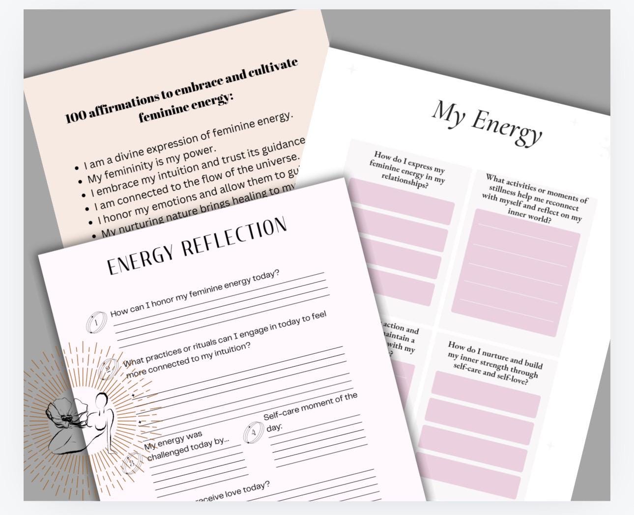 Feminine Energy Healing Workbook (Digital Download)