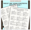 Understanding your Emotions are Telling You Therapy Reference Handout Therapist Tools Emotional Awareness Resource Therapy Notes