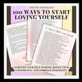 Start Loving Yourself Build Self Confidence Emotional Regulation Valentines Day Theme Therapy Handout