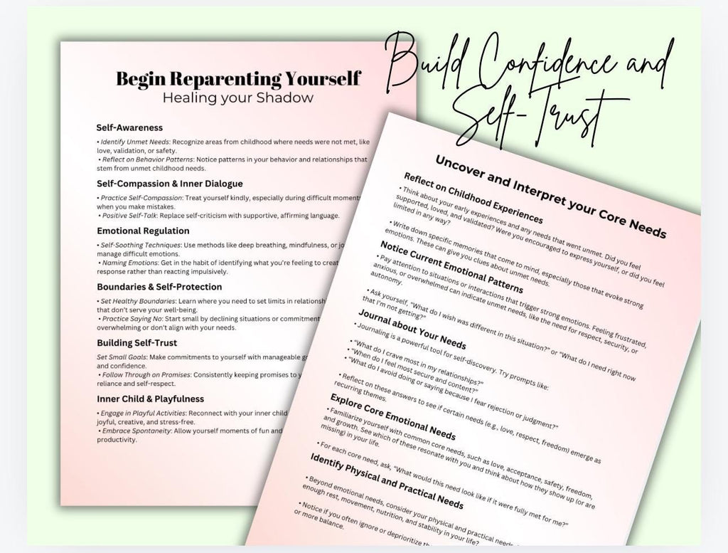 Reparenting Your Inner Child Guide: Healing Your Shadow (PDF Download)