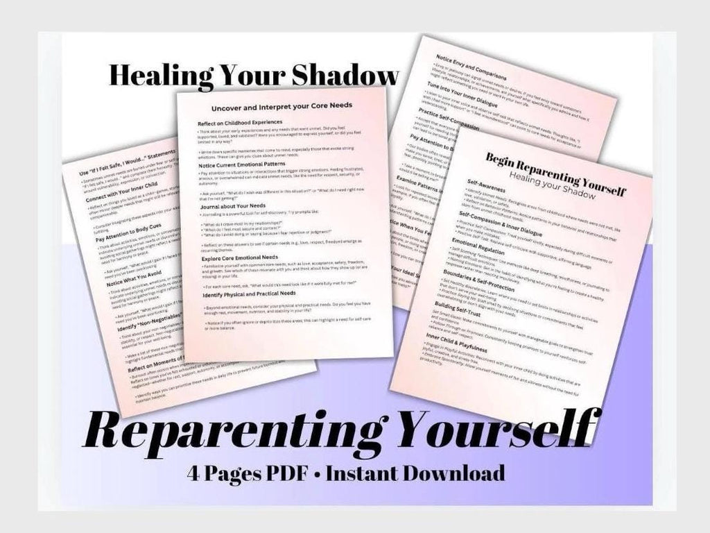 Reparenting Your Inner Child Guide: Healing Your Shadow (PDF Download)