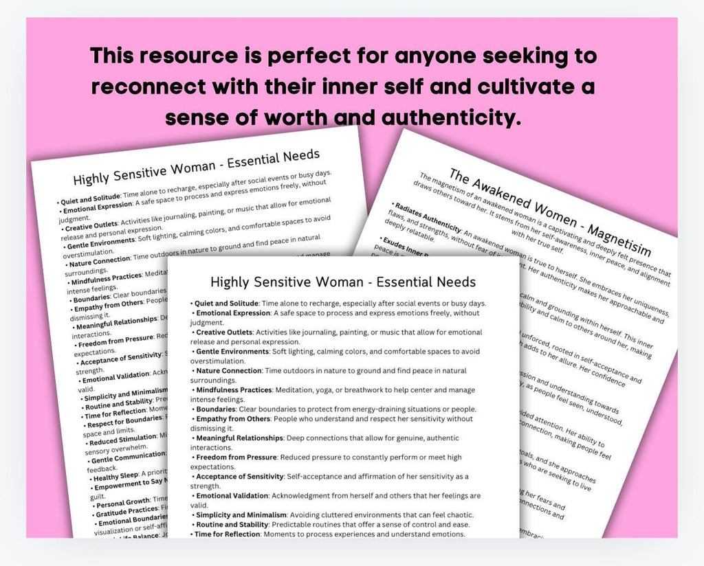 Feminine Energy Healing Guide, I AM Woman Affirmations (PDF)