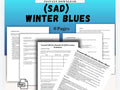 SAD Management Worksheet: Winter Blues Mood Tracker (Digital Download)