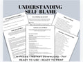 Self-Blame Workbook: Emotional Resilience, Personal Growth (Digital Download)