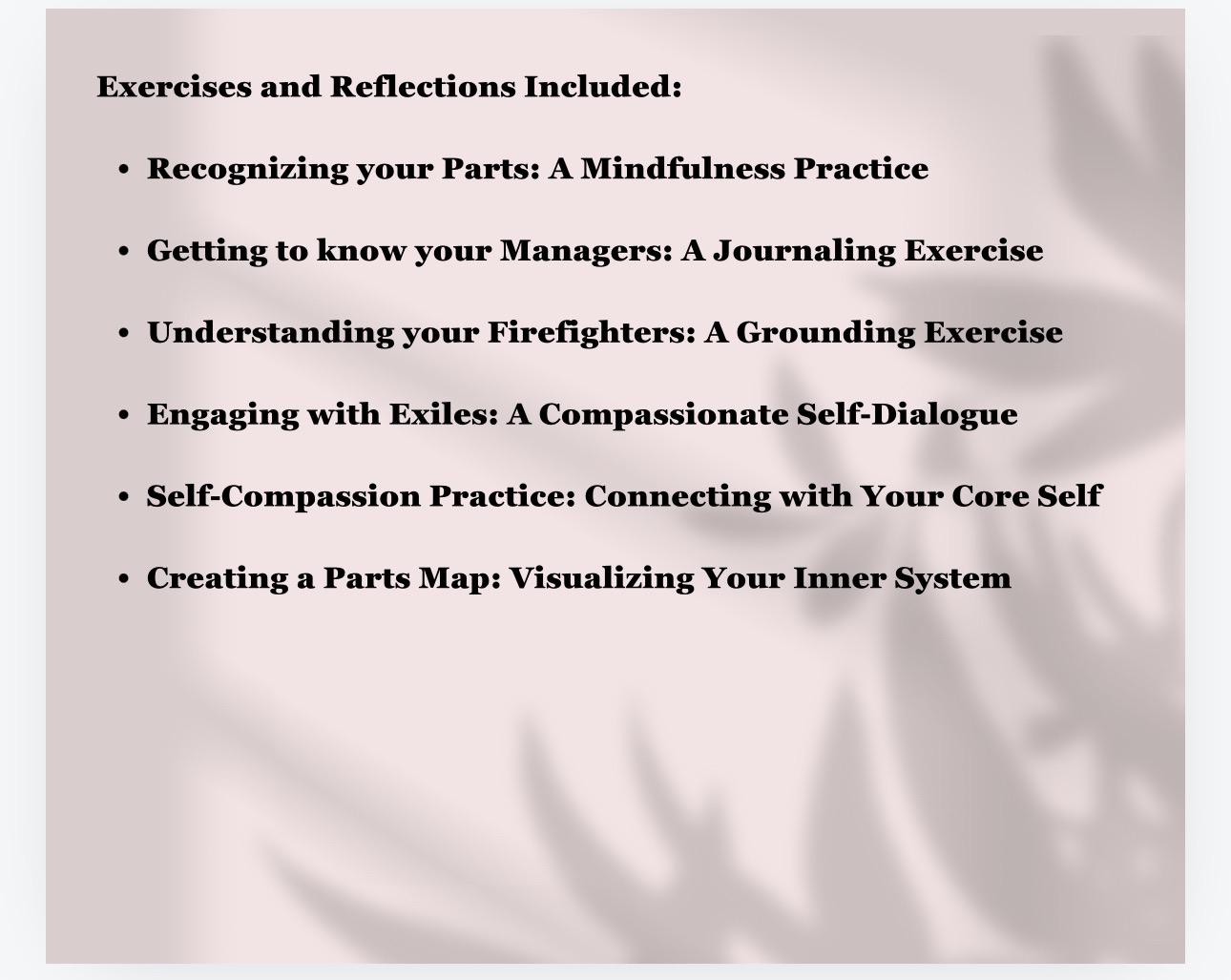 IFS Parts Mapping Worksheets: Internal Family Systems, Emotional Regulation (PDF)