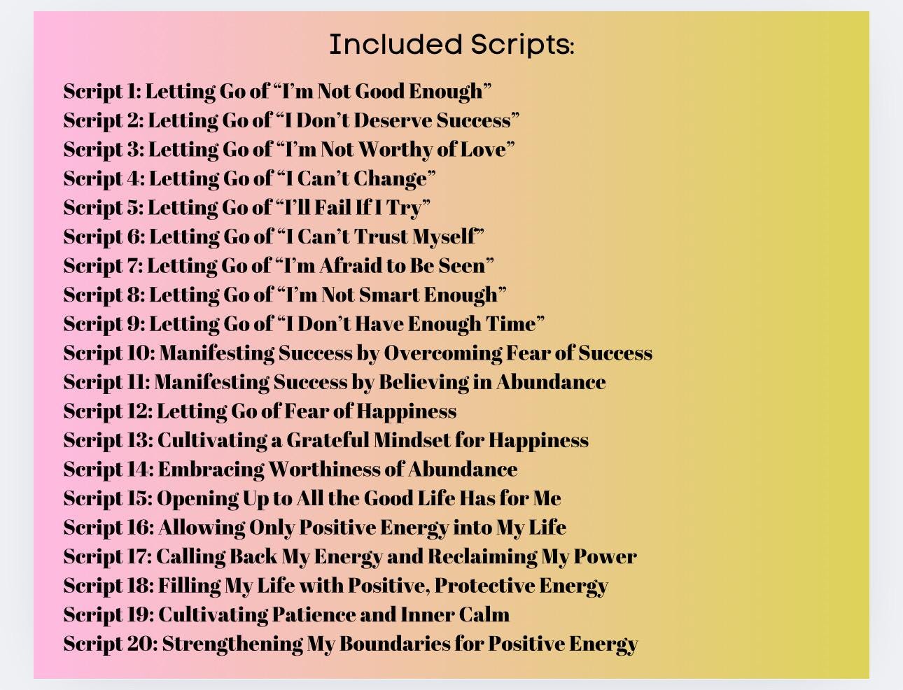 EFT Tapping Scripts for Stress, Anxiety, Trauma Relief (PDF Download)