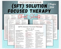 Solution Focused Therapy Cheat Sheets, SFT Toolkit (Digital Download)
