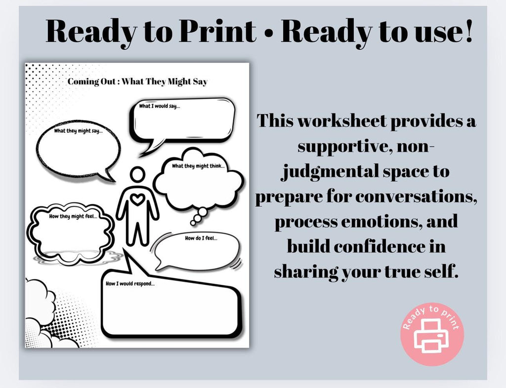 Coming Out Conversation Preparation Worksheet