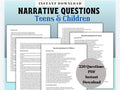 Narrative Therapy Questions for Teens & Children (PDF Download)