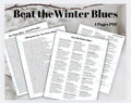 Winter Blues Relief Bundle: Affirmations, Journal Prompts, Coping Strategies (PDF)