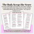 The Body Keeps the Score Cheat Sheet, Trauma Therapy (Digital Download)