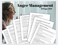Anger Management Understanding Anger Triggers Therapy Resource Therapist Tool Client Workbook