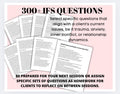 IFS Questions Cheat Sheets | Counselor Resource (PDF)
