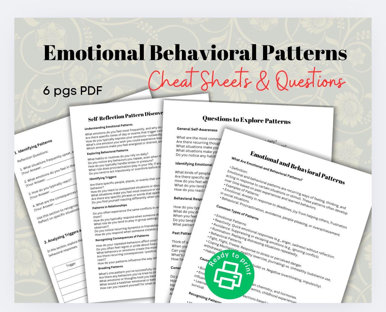 Identify Triggers and Behavior Patterns causing Dysregulation Managing Behavioral Reaction Emotional Triggers