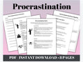 Procrastination Styles Worksheet: CBT Therapy Tool (PDF)
