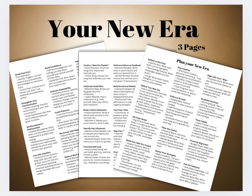 New You Plan Your New Years Era Life Transitions Roadmap to Success Fresh Start