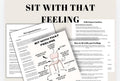 Sit With Our Emotions Feelings Toolkit Bundle: Emotions Self-Awareness Guide (PDF, PNG)