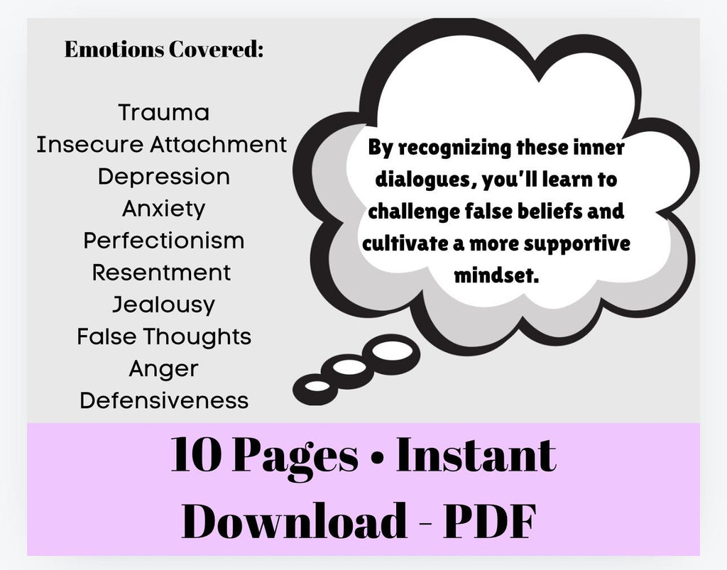 Transforming Negative Thoughts Worksheet: Personal Growth (PDF)