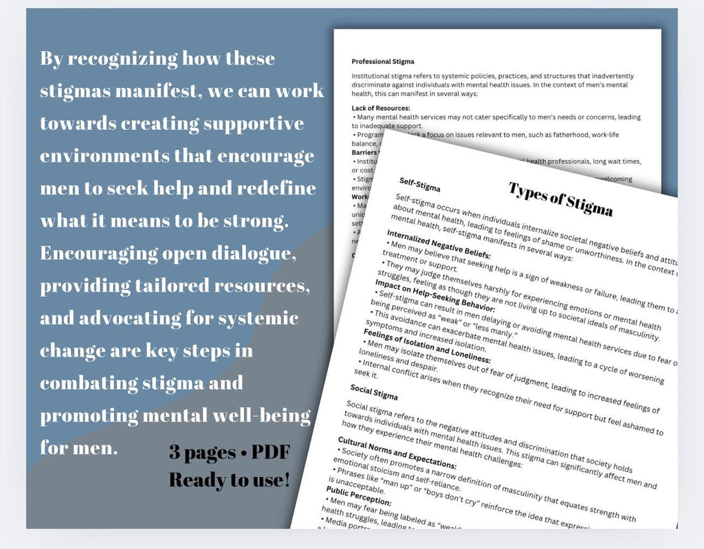 Men's Mental Health Stigma Toolkit (Digital Download)