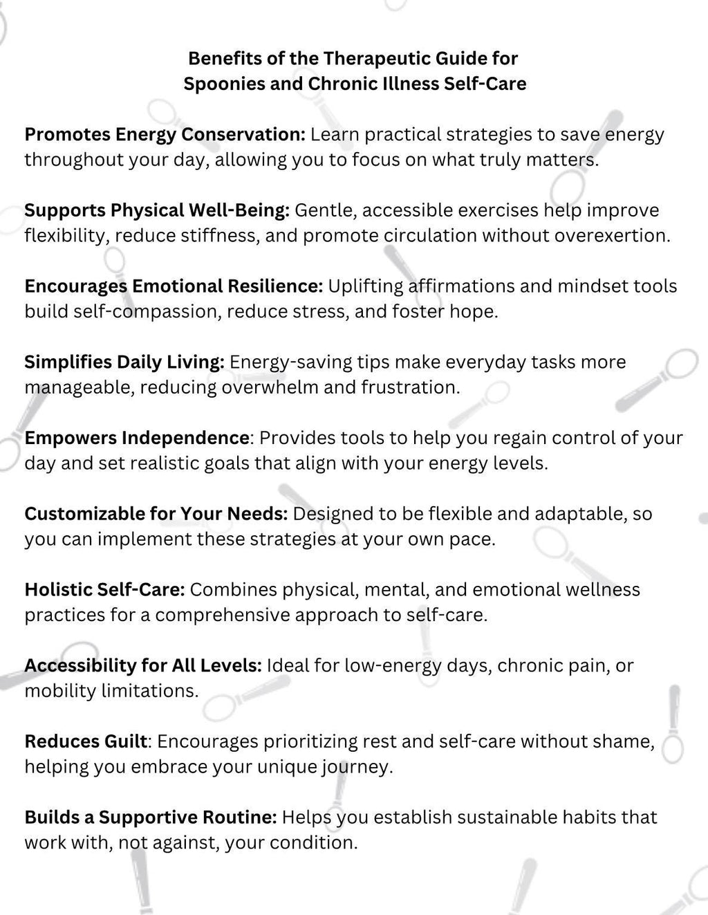 Spoonie Self-Care Toolkit | Chronic Illness Affirmations + Exercises (PDF)