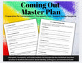 Coming Out Master Plan Worksheet: LGBTQ+ Identity, Self-Reflection (Digital Download)