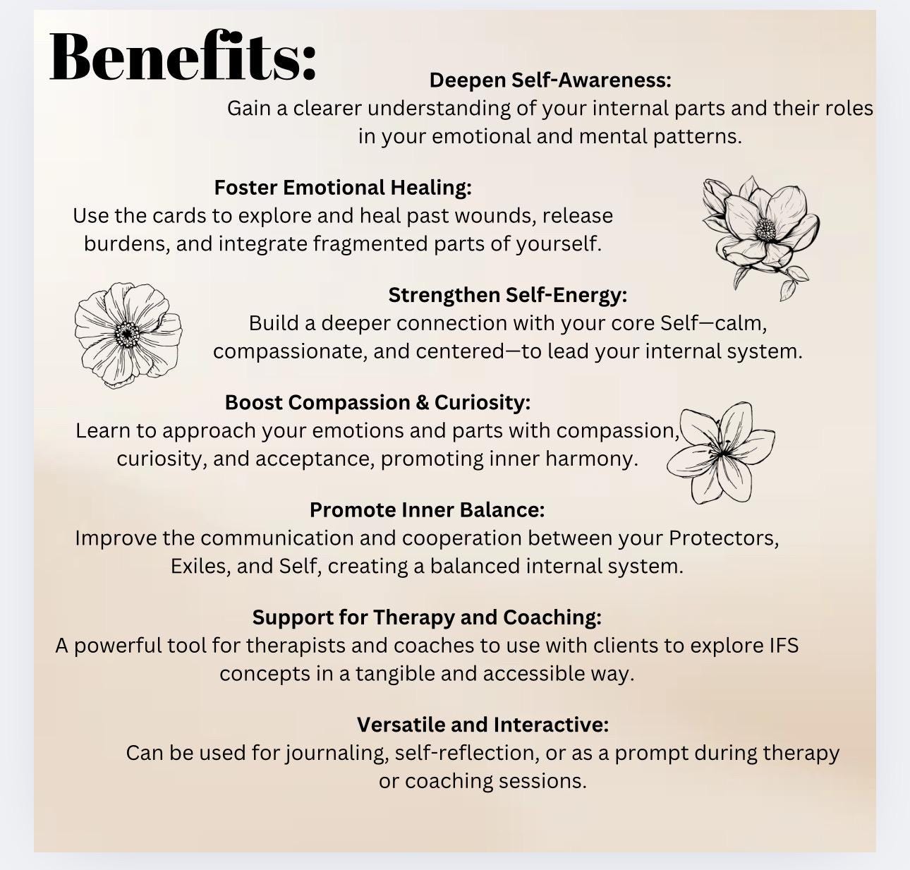 IFS Mapping Flashcards: Internal Family Systems Therapy Tool (PDF)